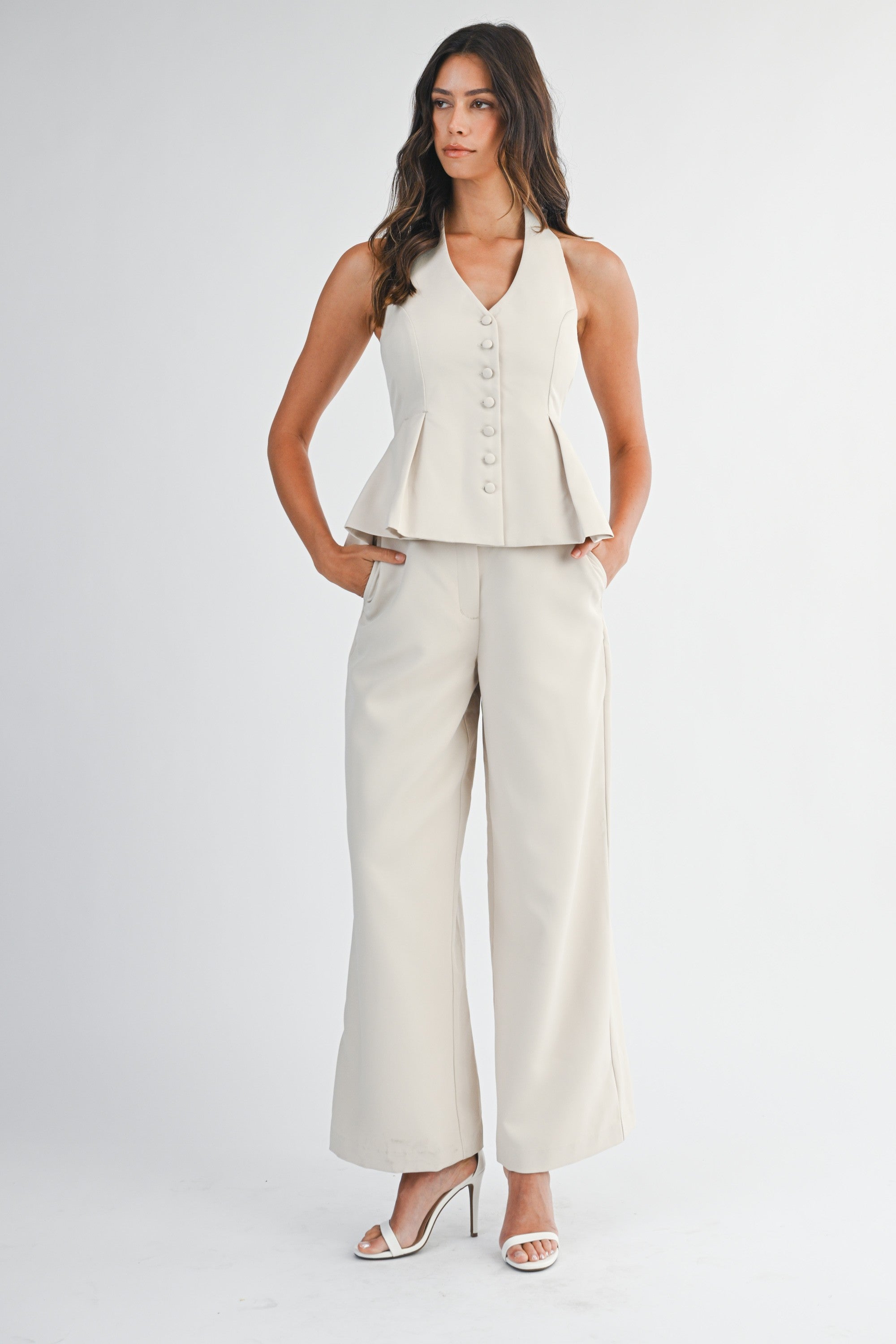 AMIKA PANTS SET MARFIL