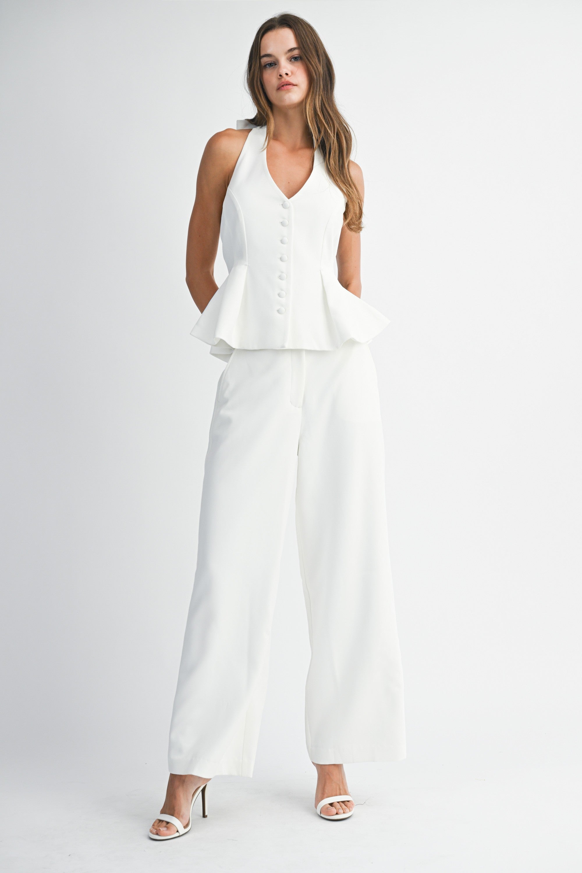 AMIKA PANTS SET WHITE