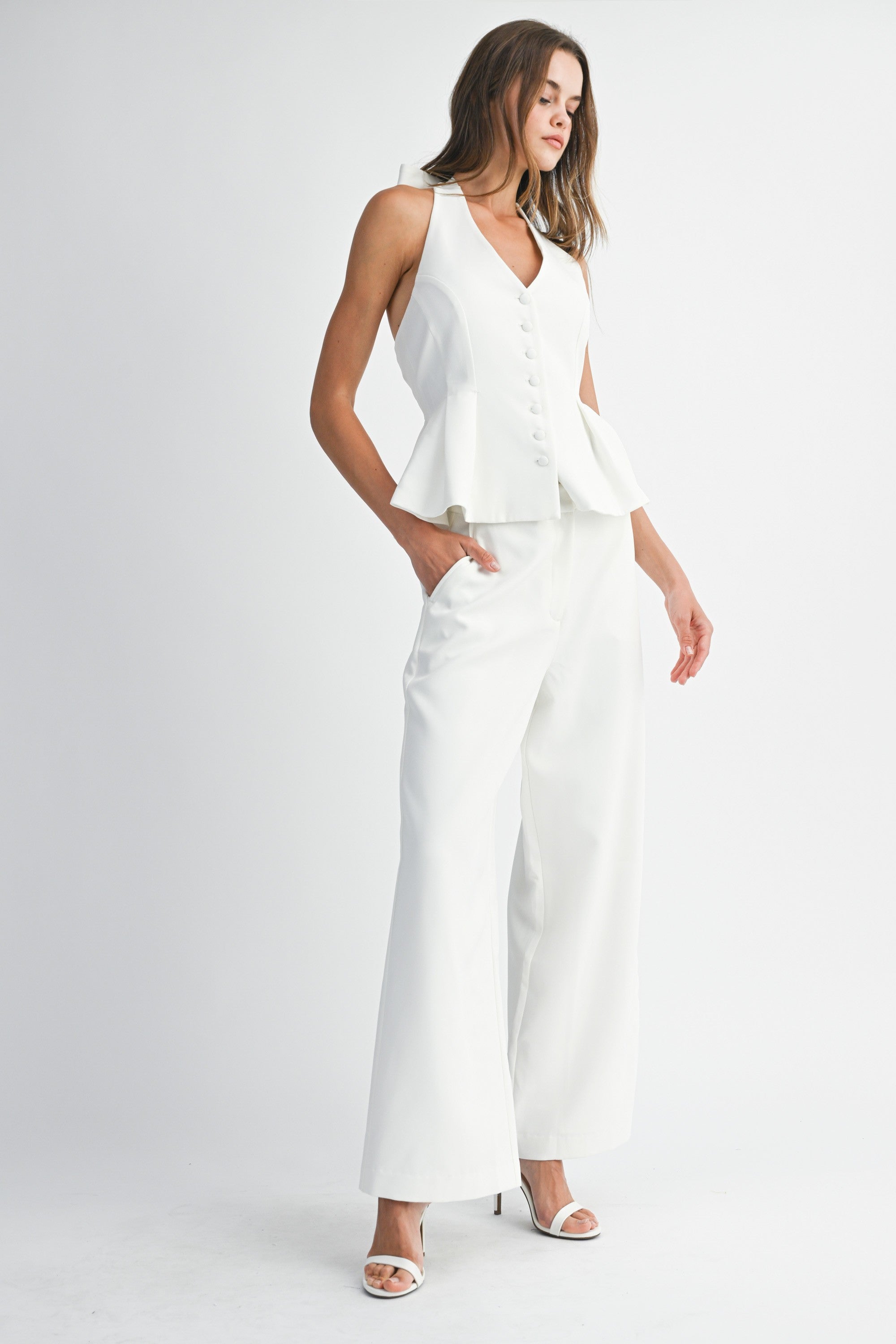 AMIKA PANTS SET WHITE