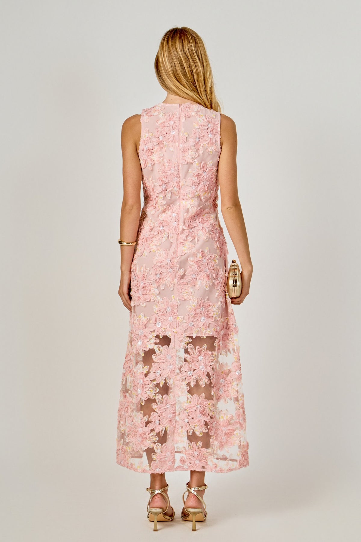 MARISELLA SEQUINS MINI DRESS PINK