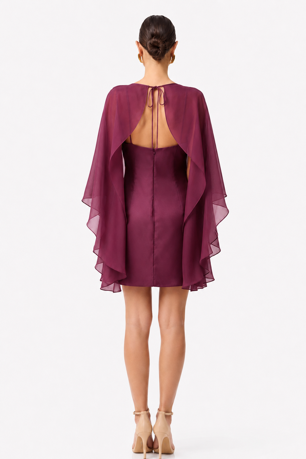 SELENE CAPE MINI PLUM