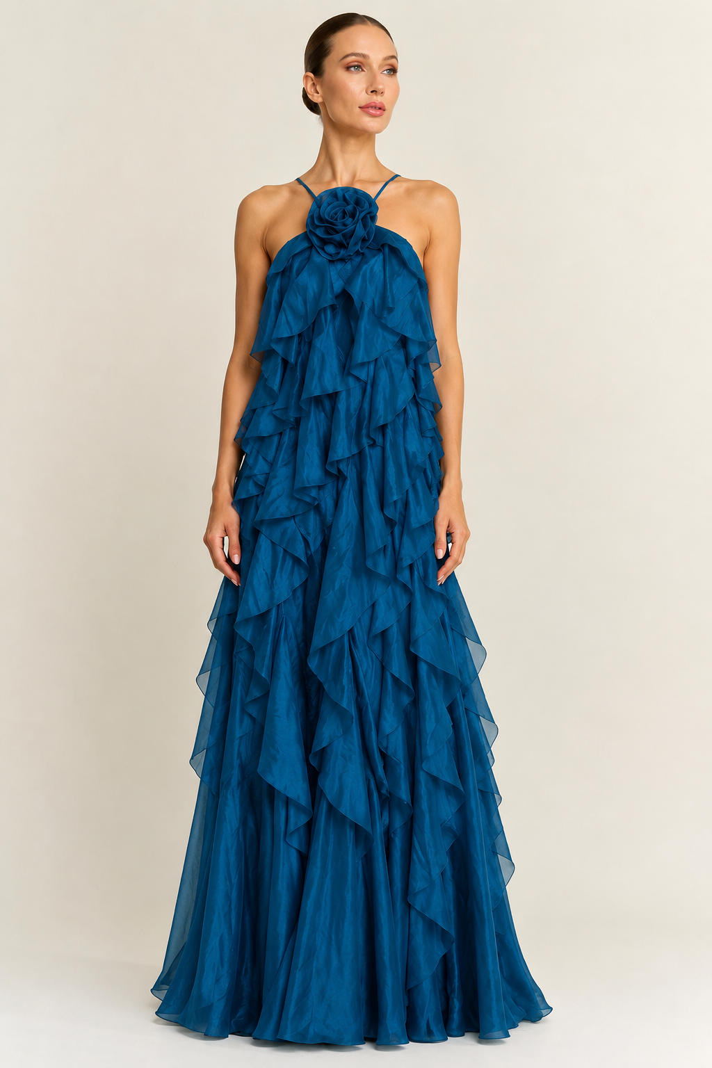 MARTHA RUFFLED BLUE