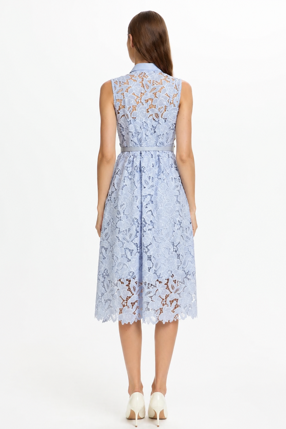 LESLIE BLUE LACE DRESS