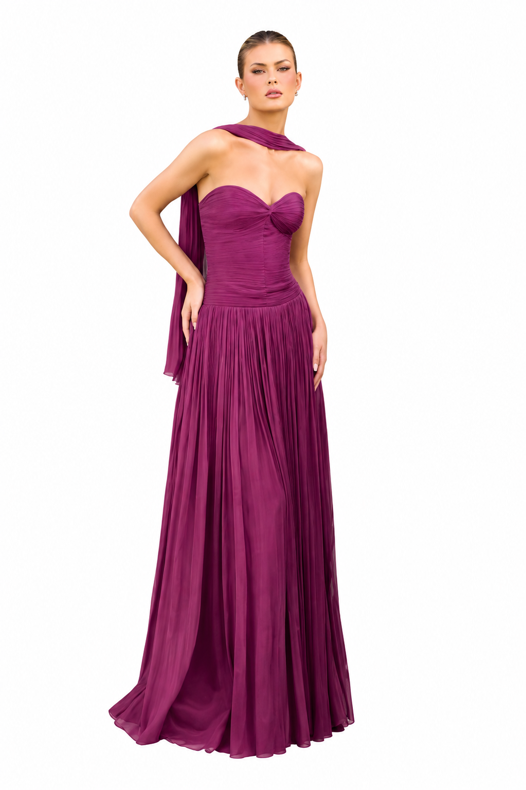 AMELIA MAXI DRESS PLUM