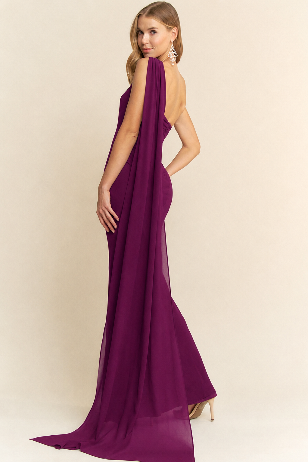 ANDREA GOWN PLUM