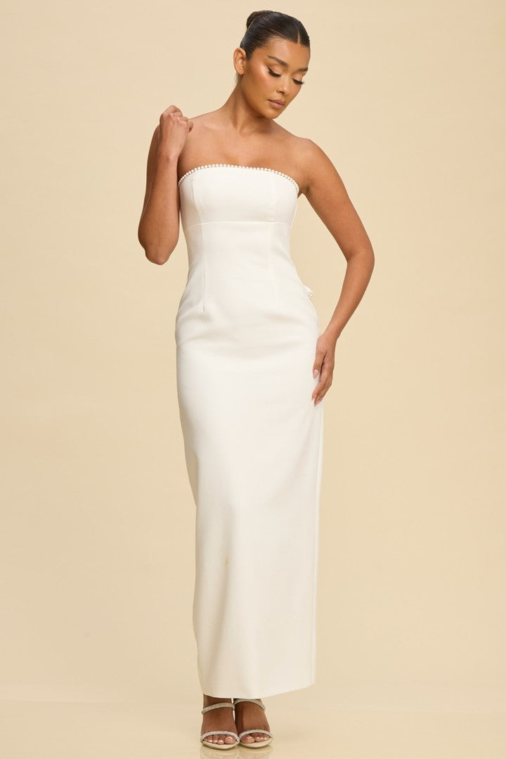 MARISSA TUBE WHITE DRESS