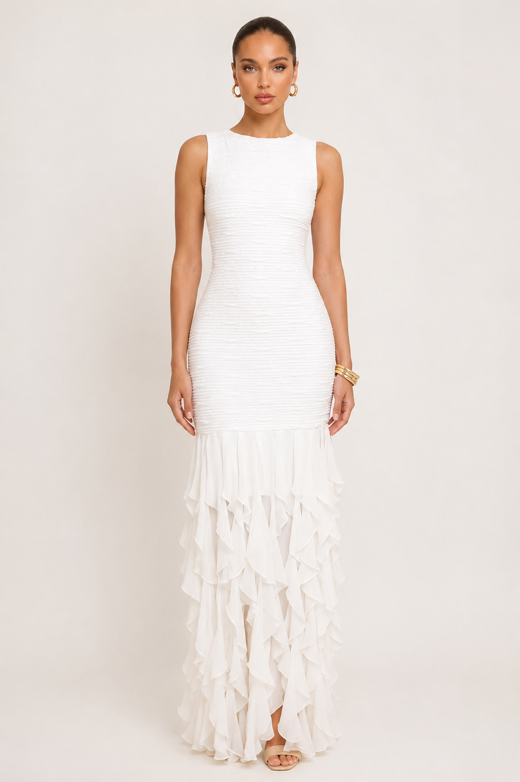 CAMILLE RUFFLE DRESS