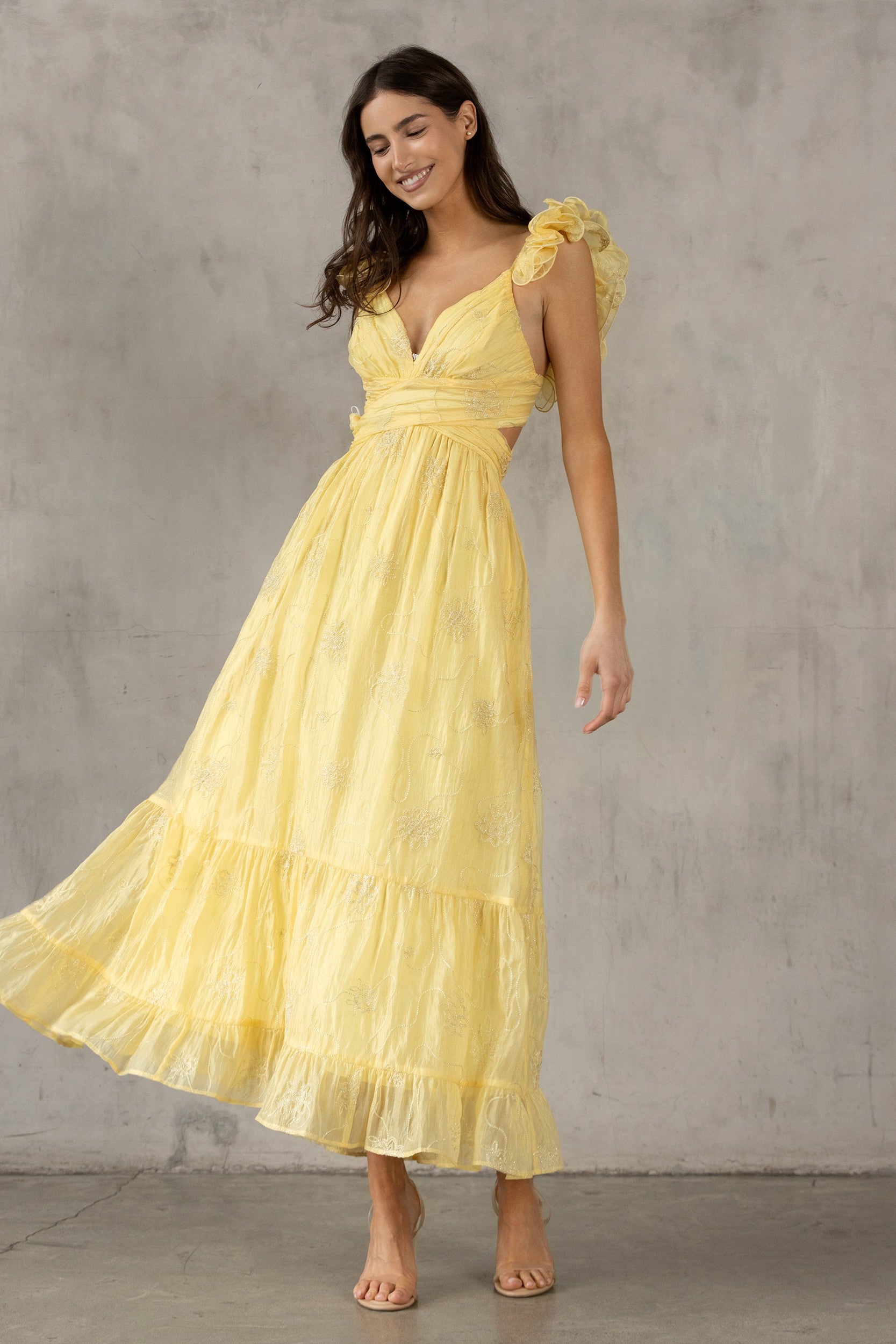 HELEN YELLOW MAXI DRESS