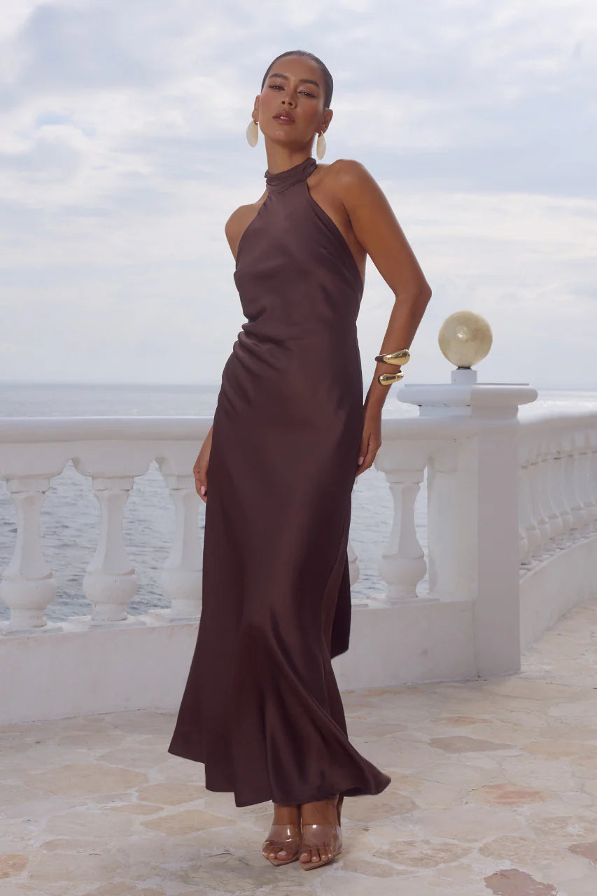 ARABELLE HIGH NECK CHOCOLATE