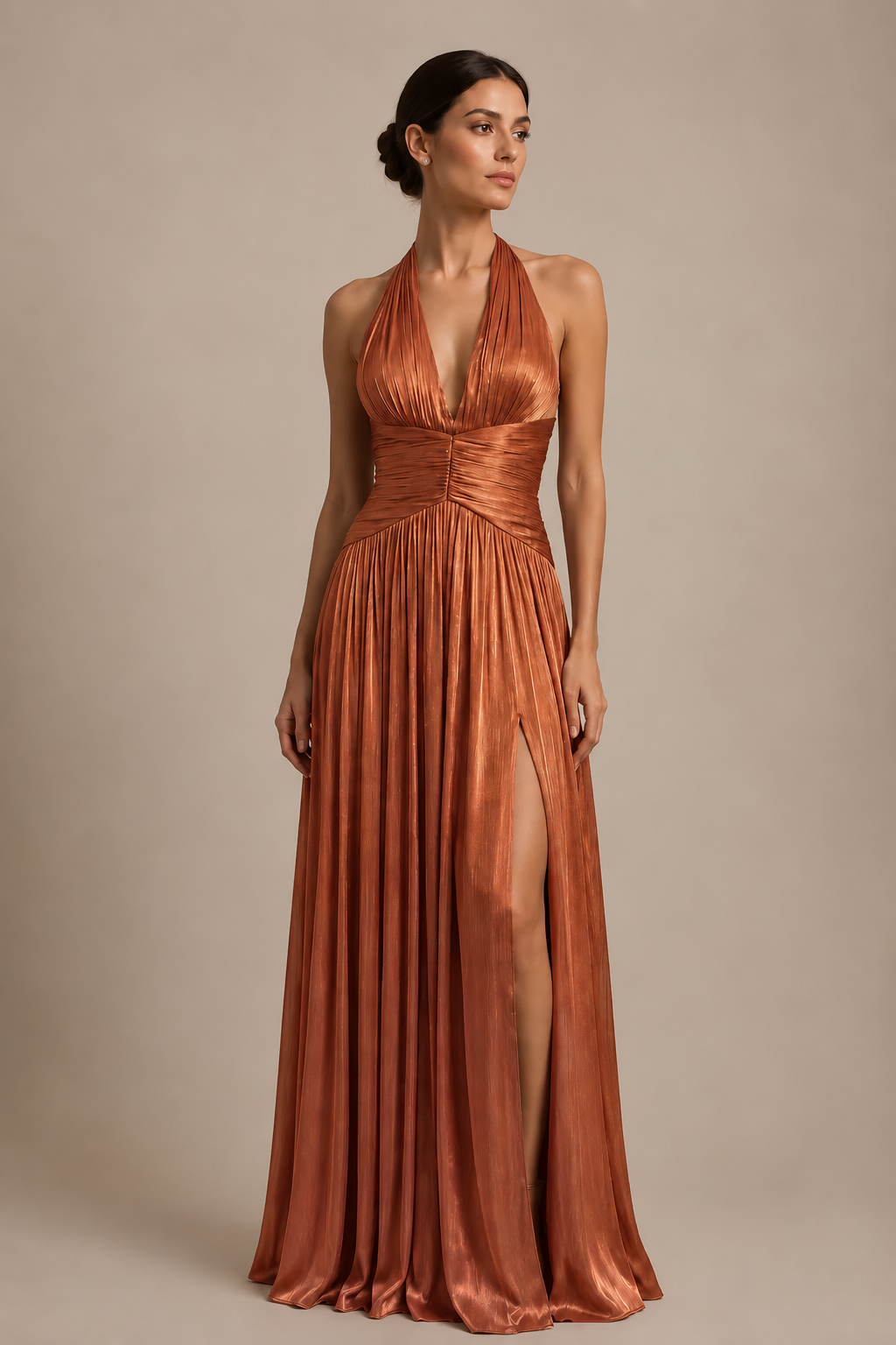 FAYE DRESS TERRACOTA