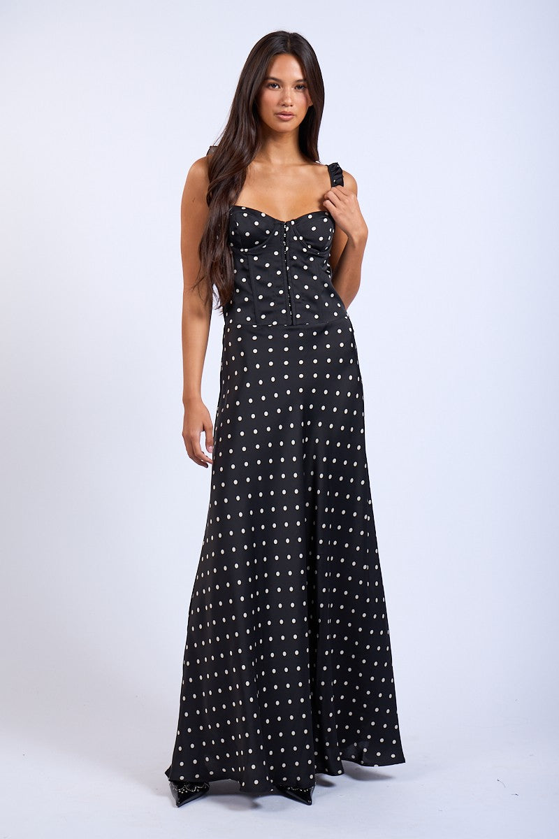 NOVA POLKA DOT MAXI DRESS