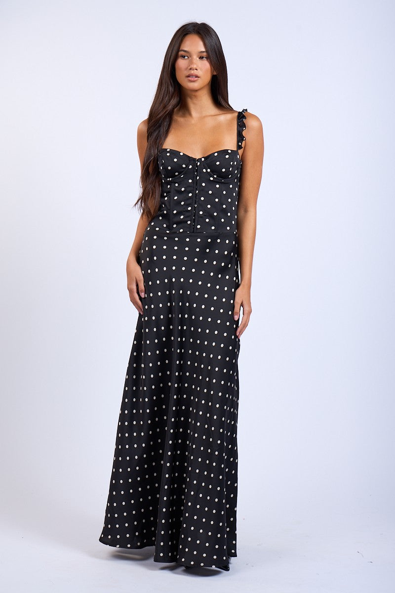 NOVA POLKA DOT MAXI DRESS