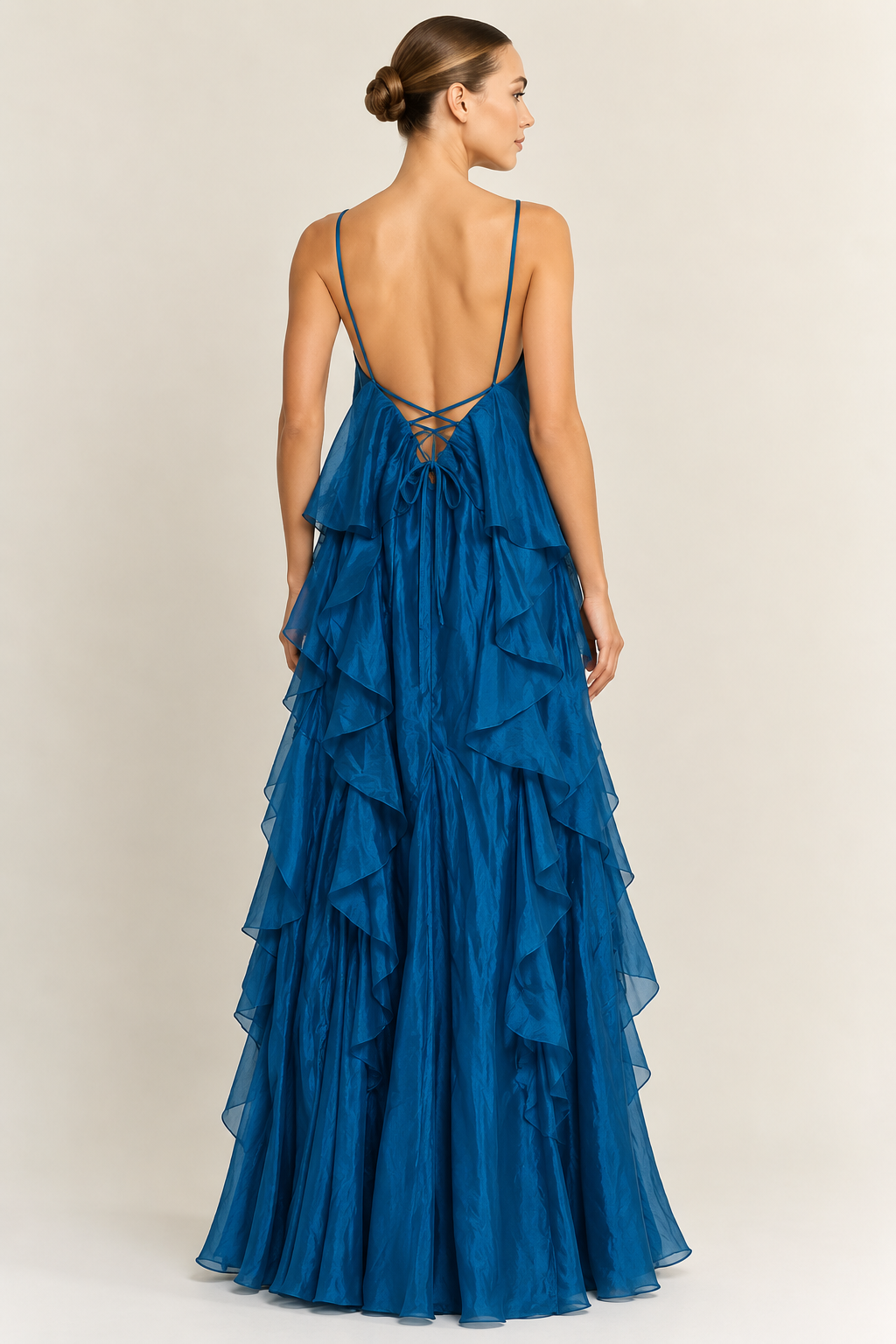 MARTHA RUFFLED BLUE