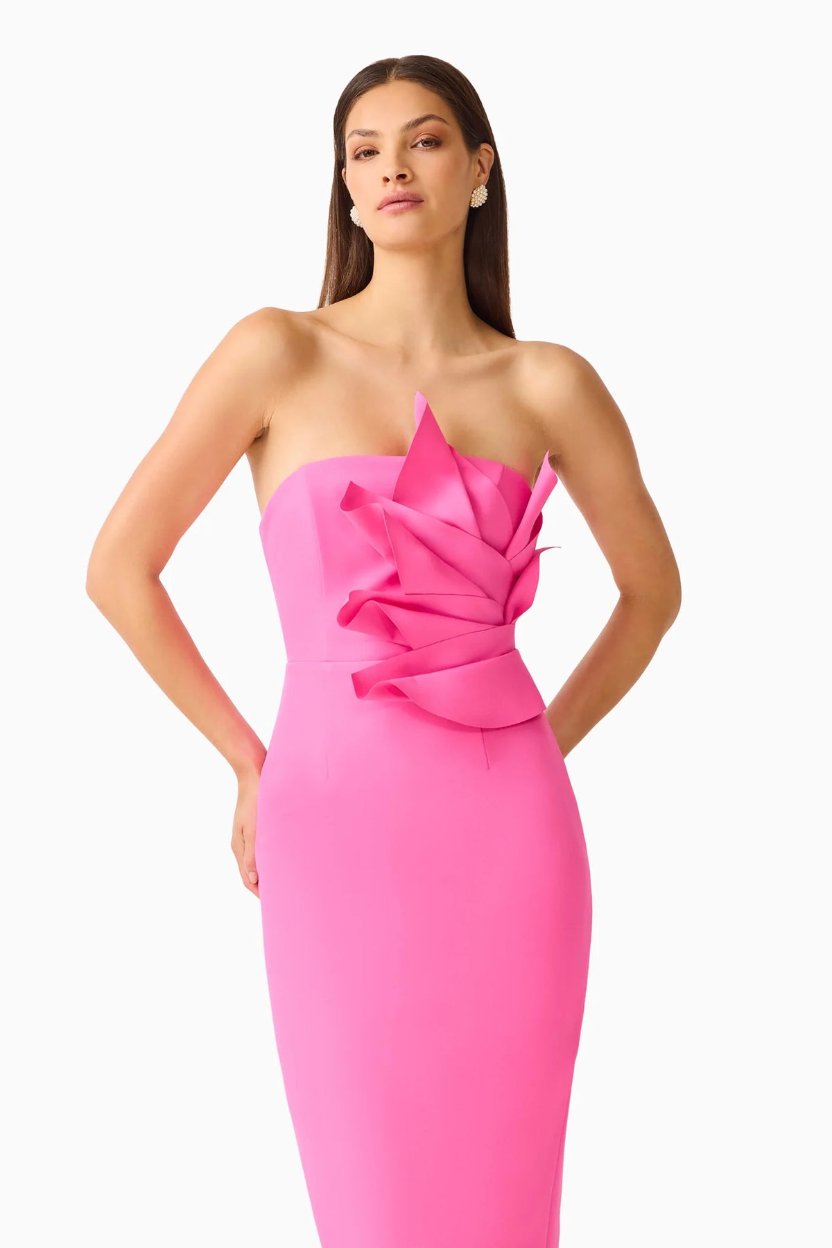 LAURENTIA COLUMN MIDI PINK
