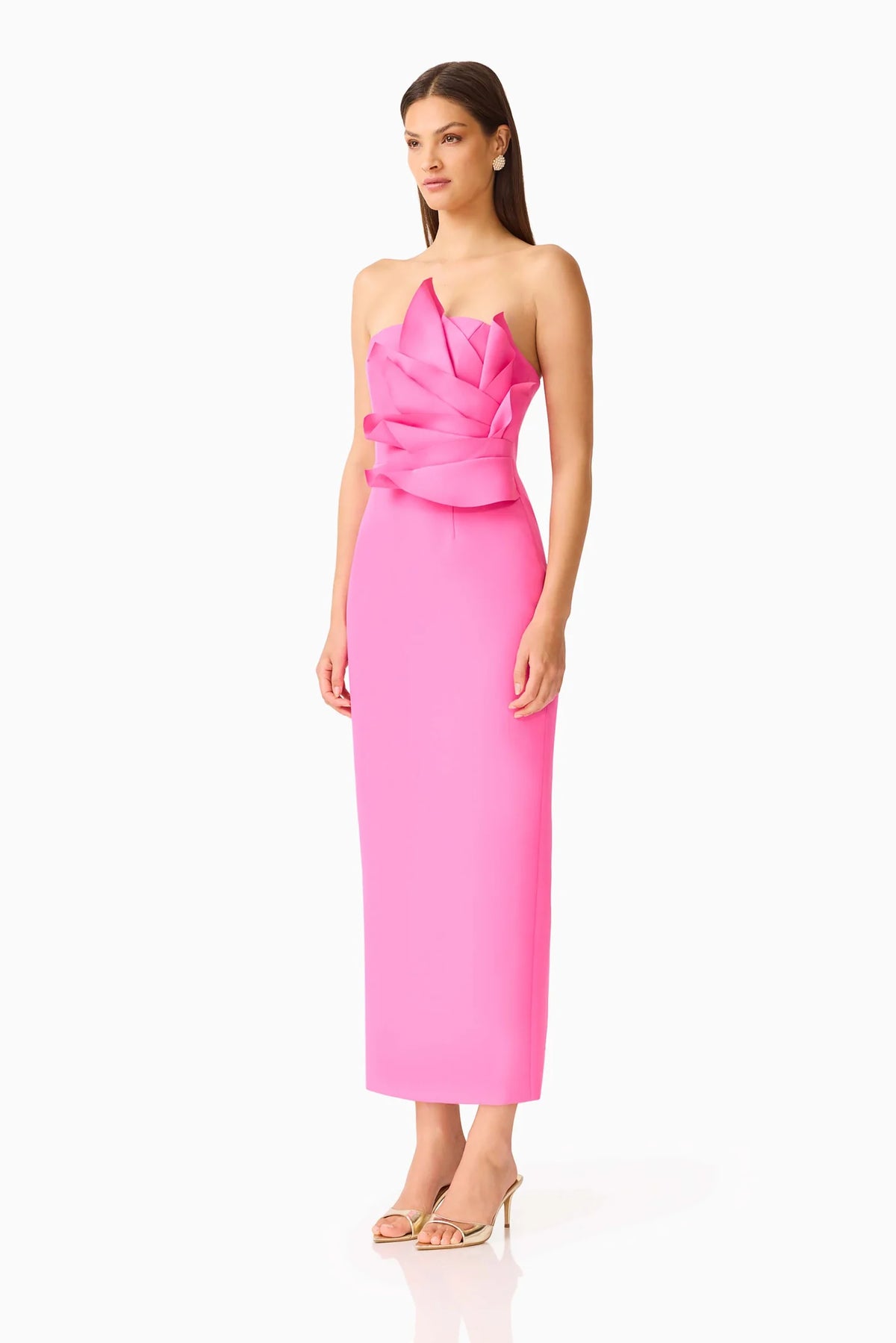 LAURENTIA COLUMN MIDI PINK