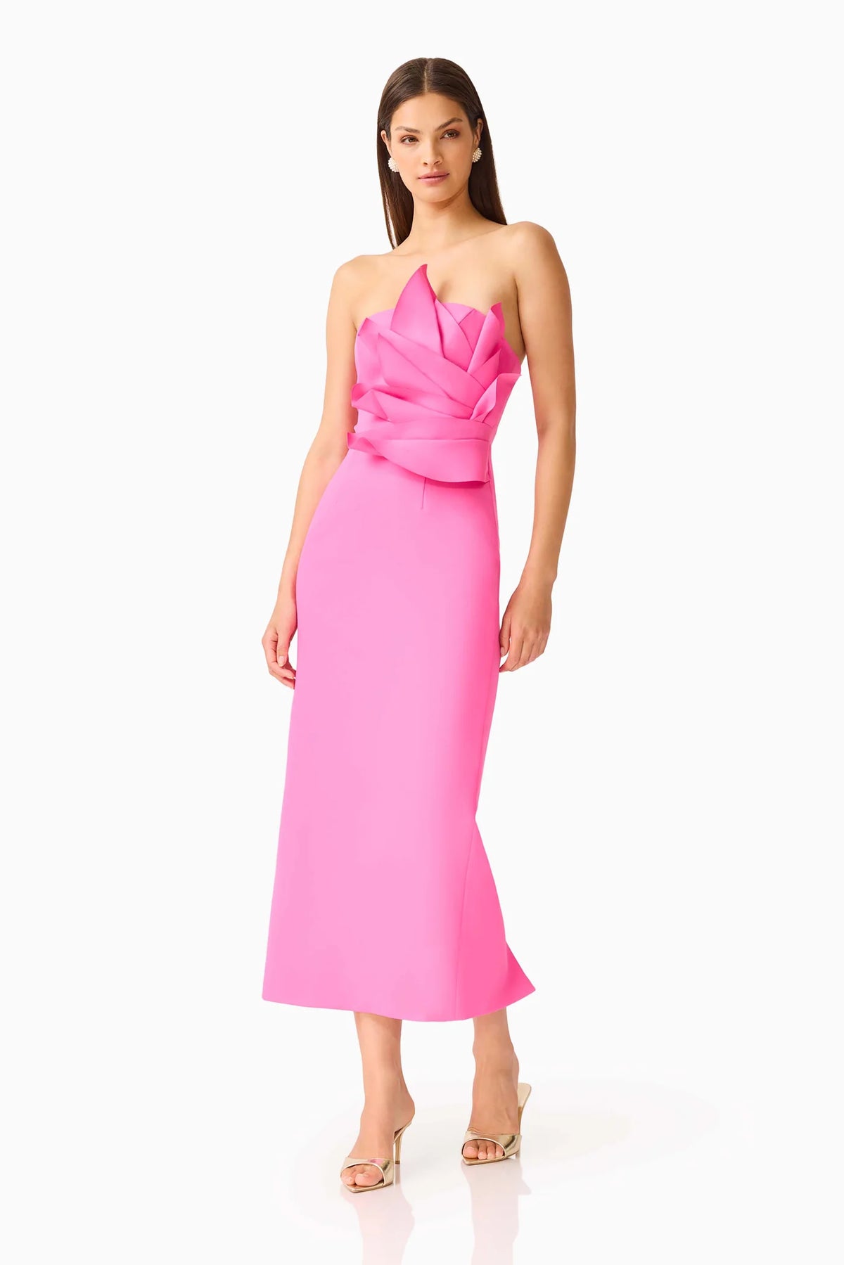 LAURENTIA COLUMN MIDI PINK
