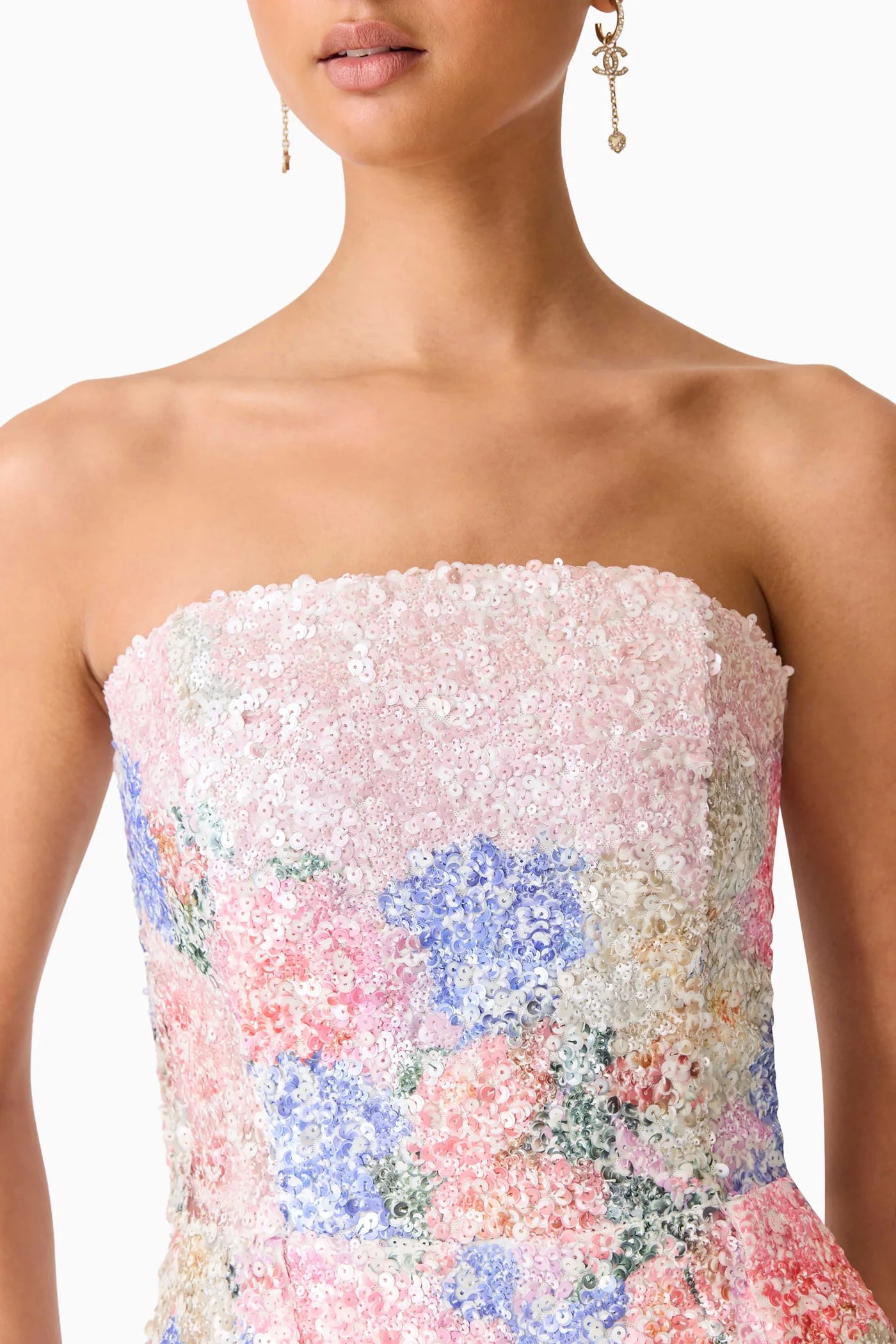 LUREA STRAPLESS MIDI DRESS