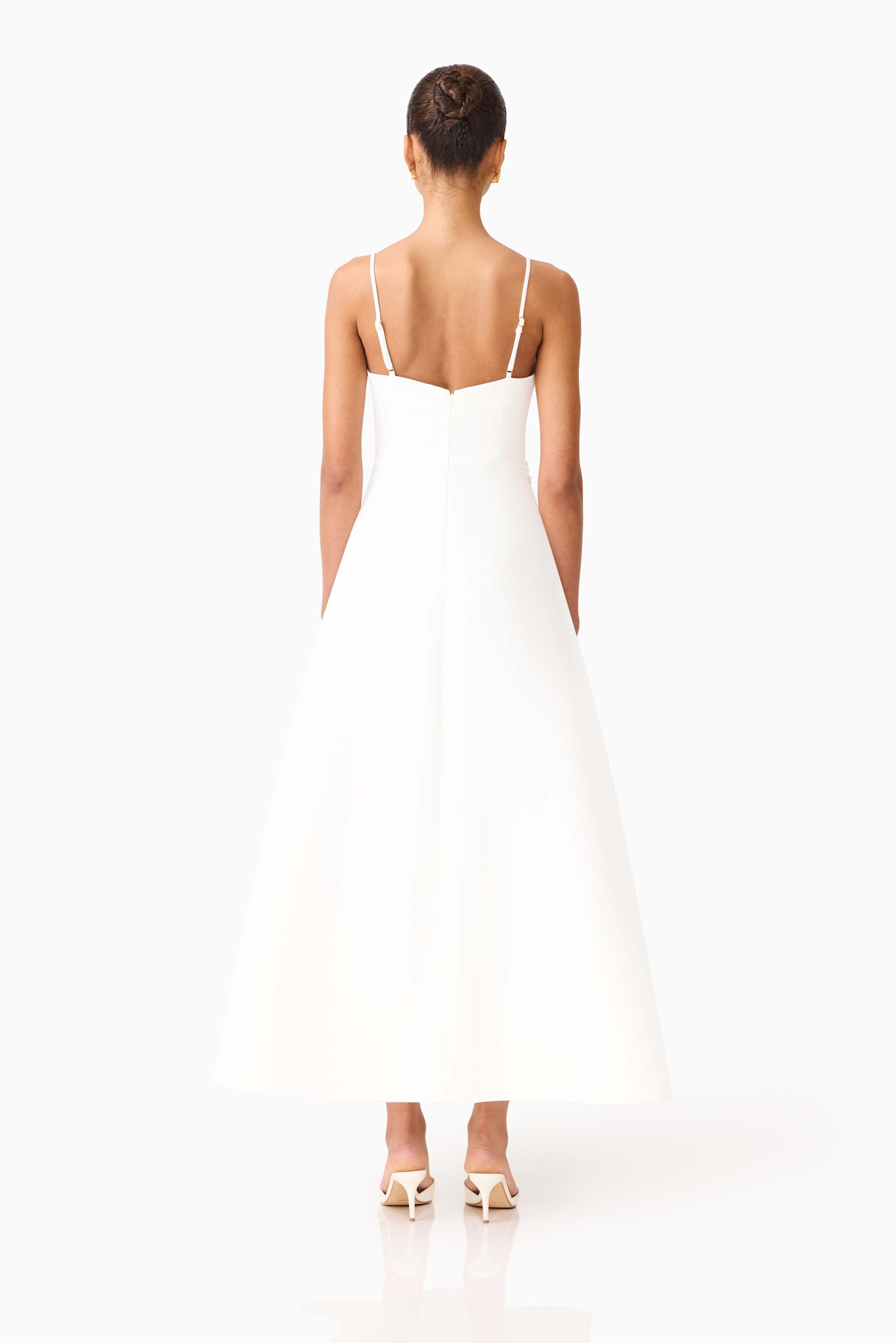 STELLA A LINE GOWN WHITE