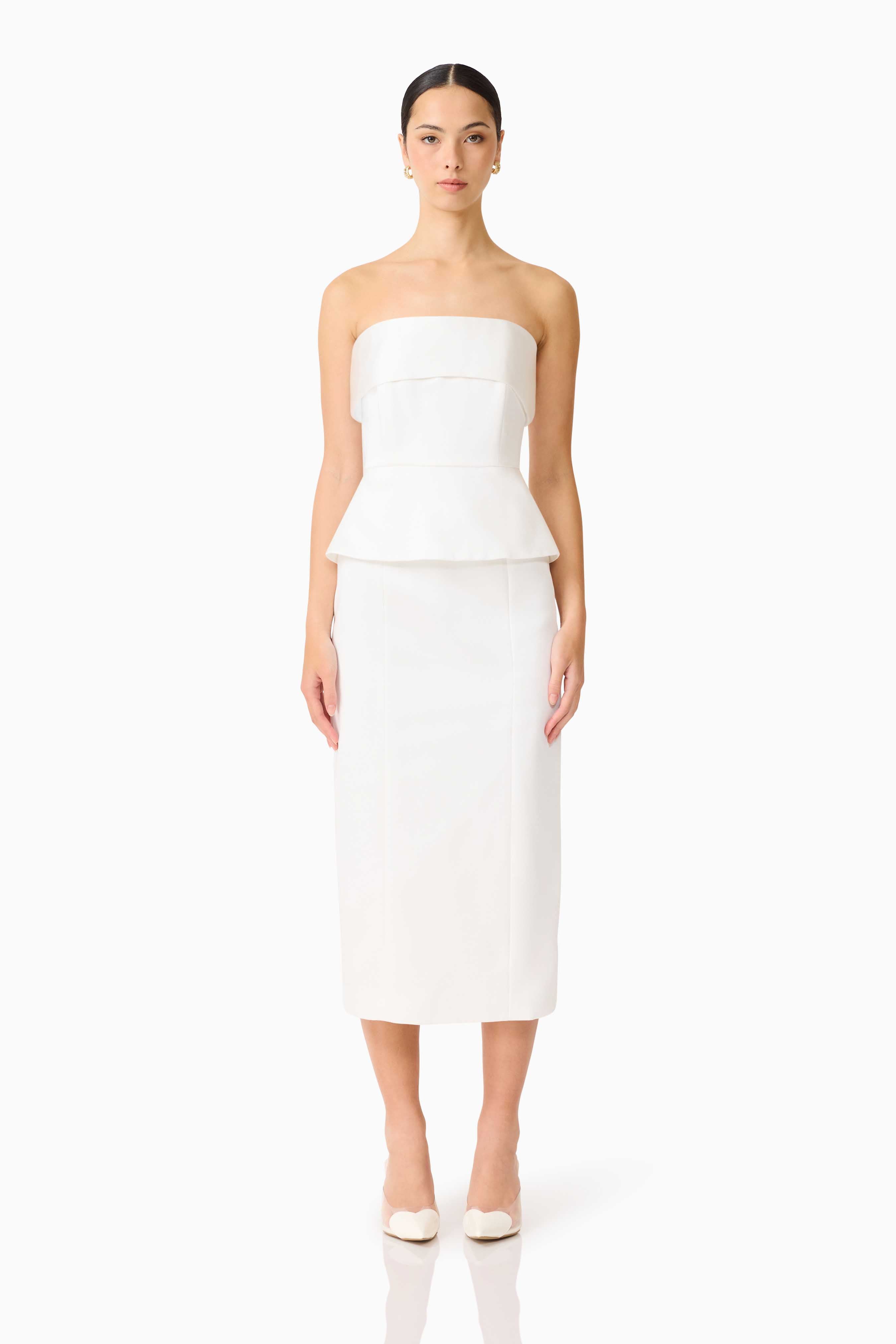 SYDNEY STRAPLESS MIDI DRESS