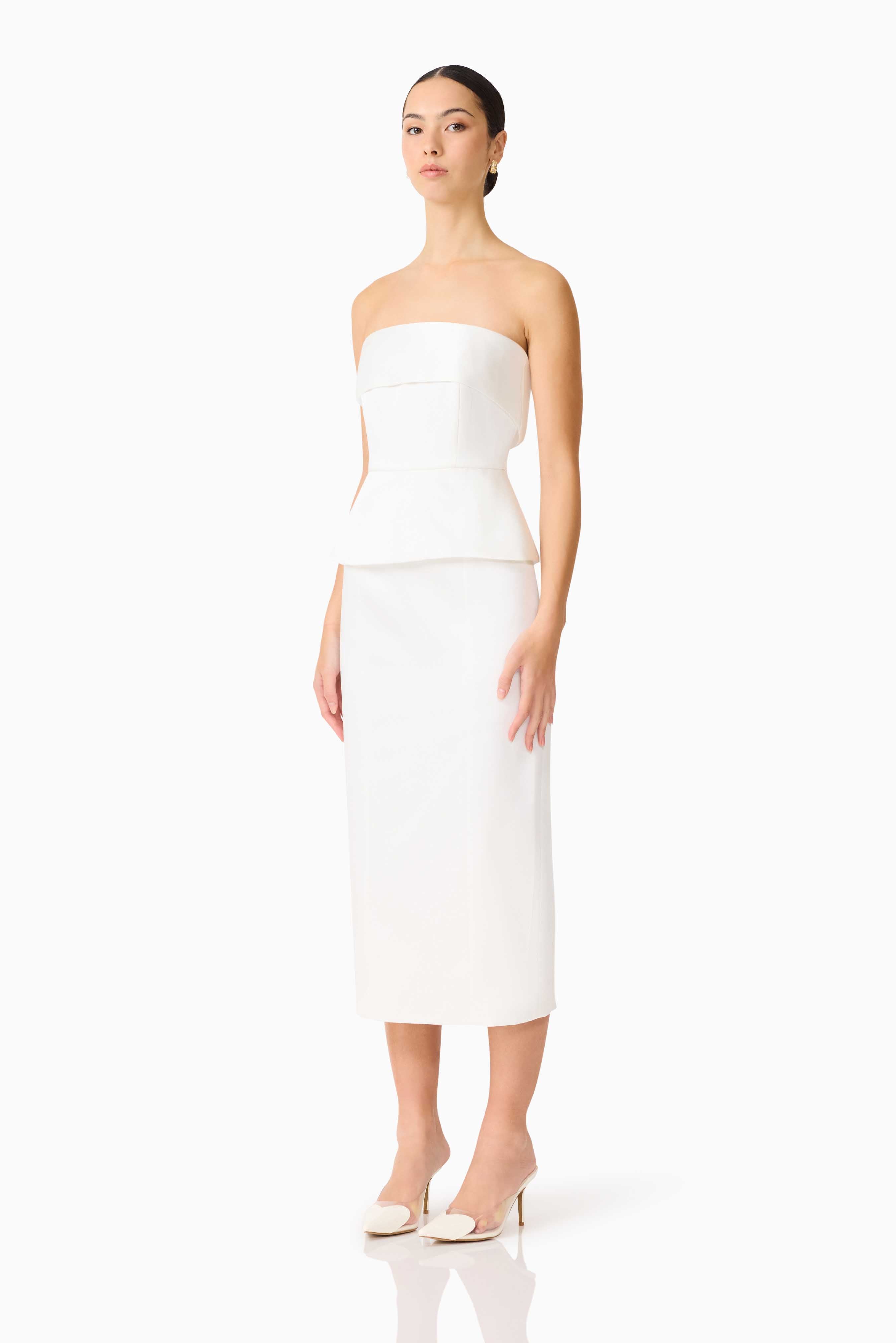 SYDNEY STRAPLESS MIDI DRESS