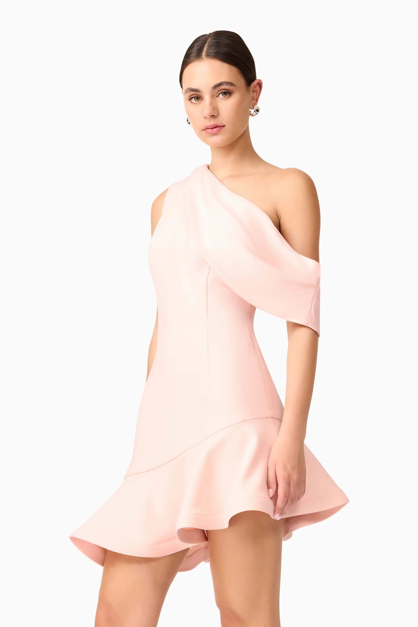 AVA ASIMETRICAL MINI DRESS