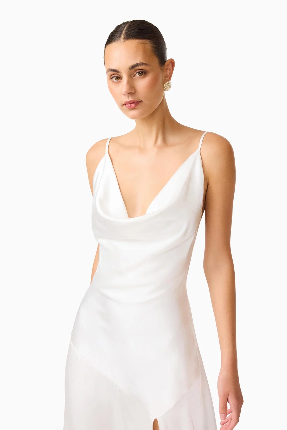 ERIELLE COWL NECK GOWN