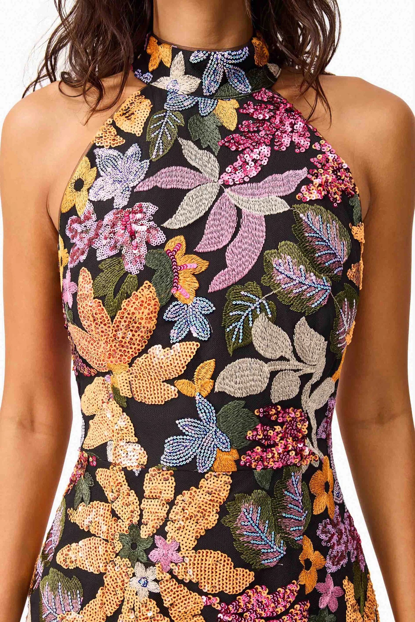 KIRAN HALTER SEGUIN GOWN