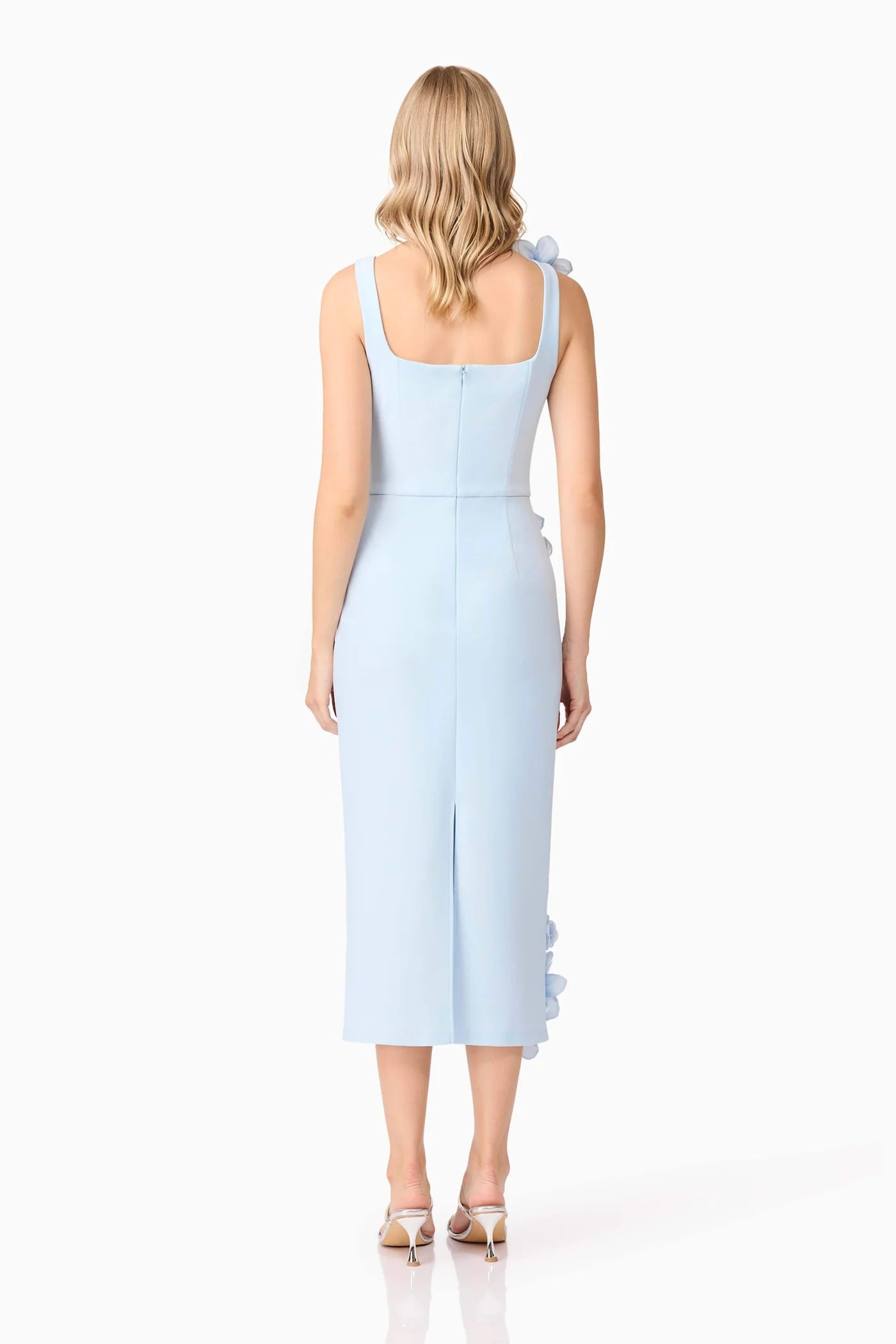 CHANTELLE 3D MIDI DRESS BABY BLUE