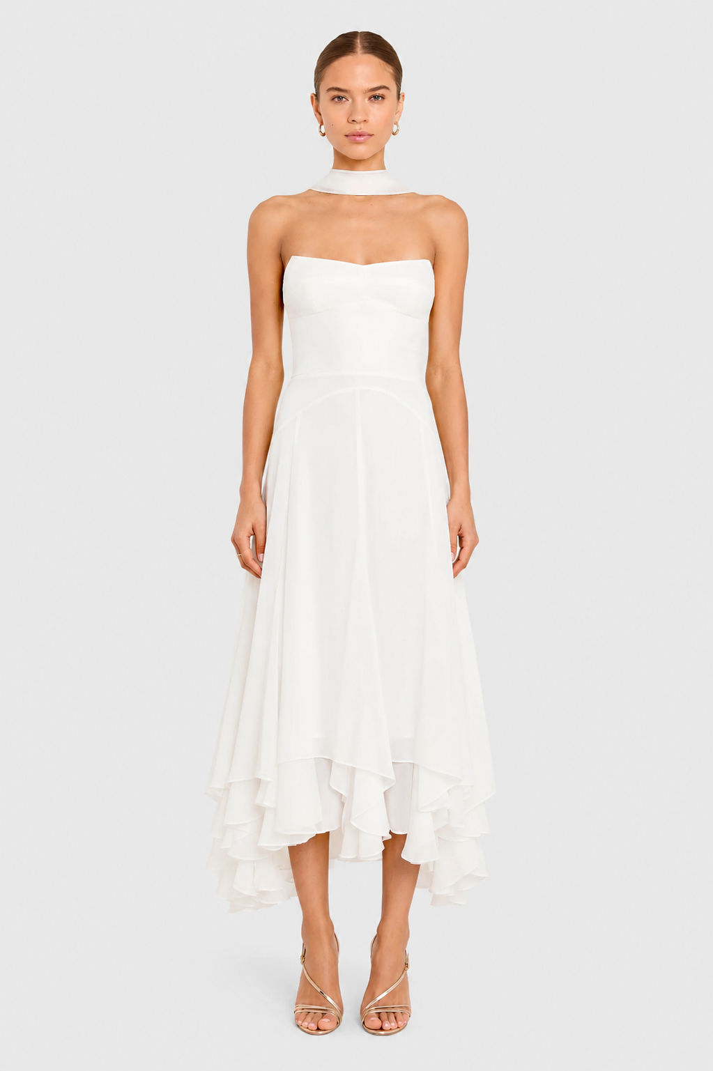 MONTEREY MIDI DRESS WITH SCARF