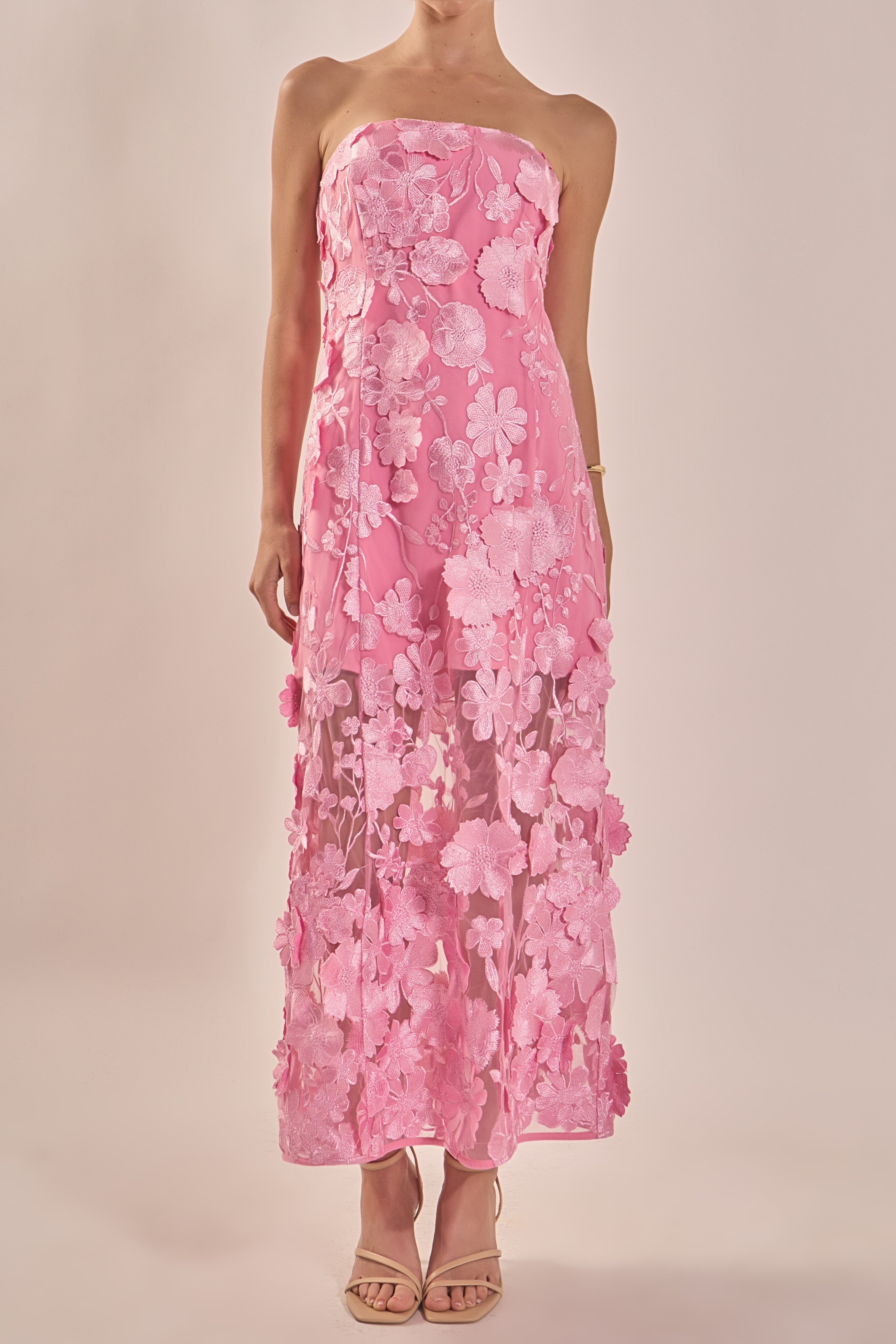 CHANTEL MIDI DRESS PINK