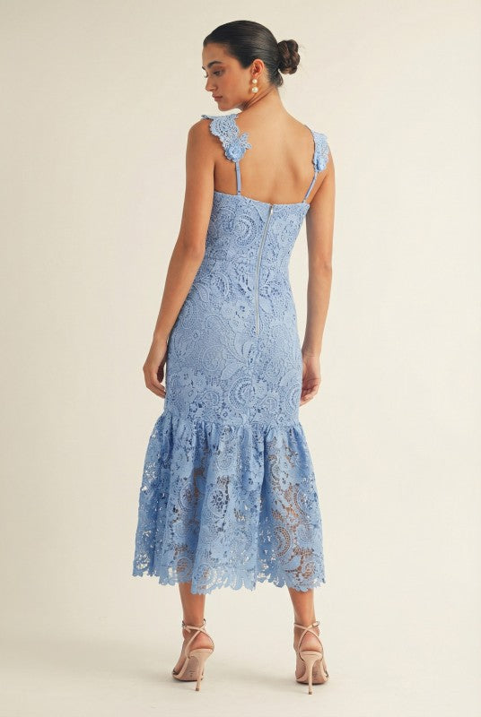 LORENA MIDI DRESS BLUE