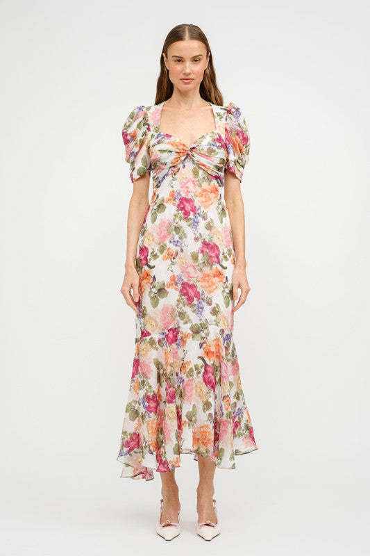 ROSINE FLORAL MIDI DRESS