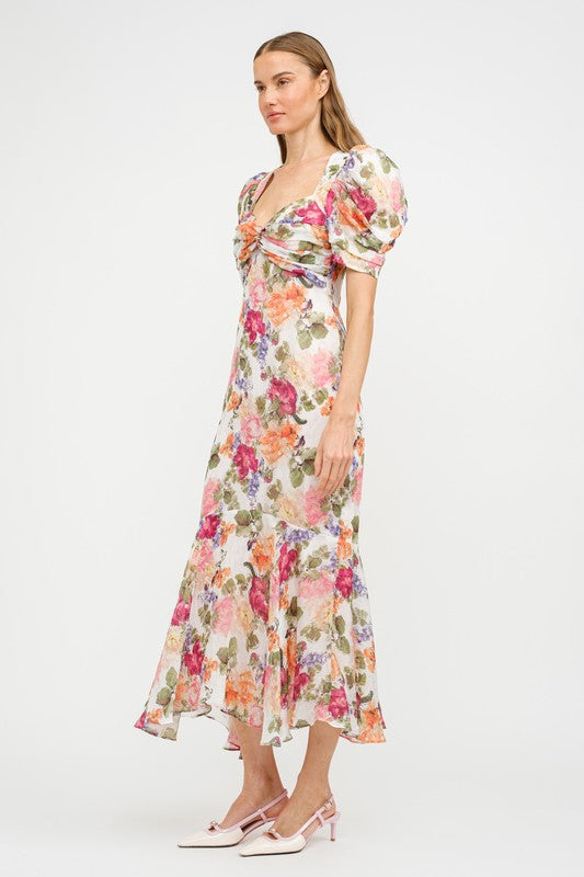 ROSINE FLORAL MIDI DRESS