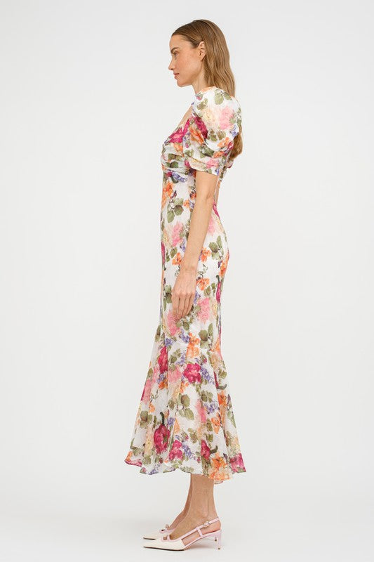ROSINE FLORAL MIDI DRESS