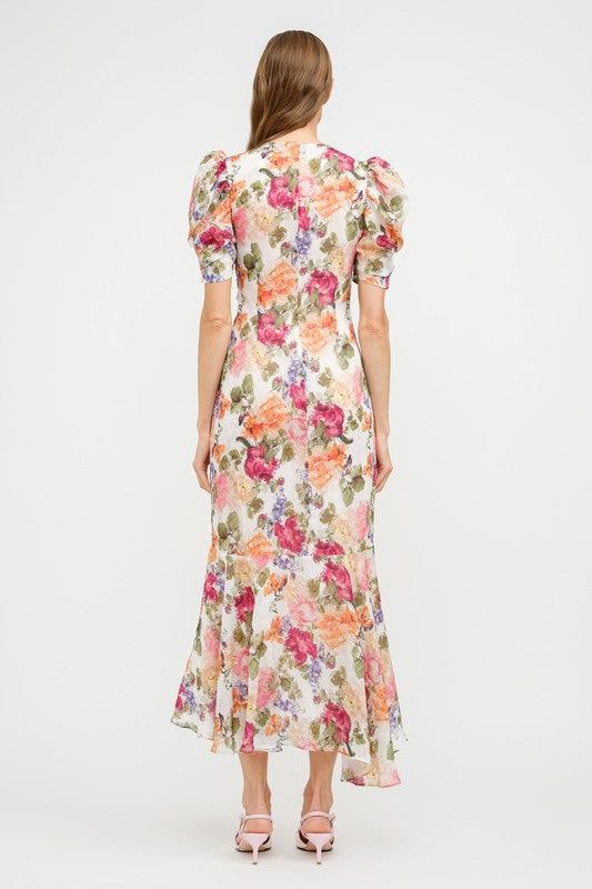 ROSINE FLORAL MIDI DRESS