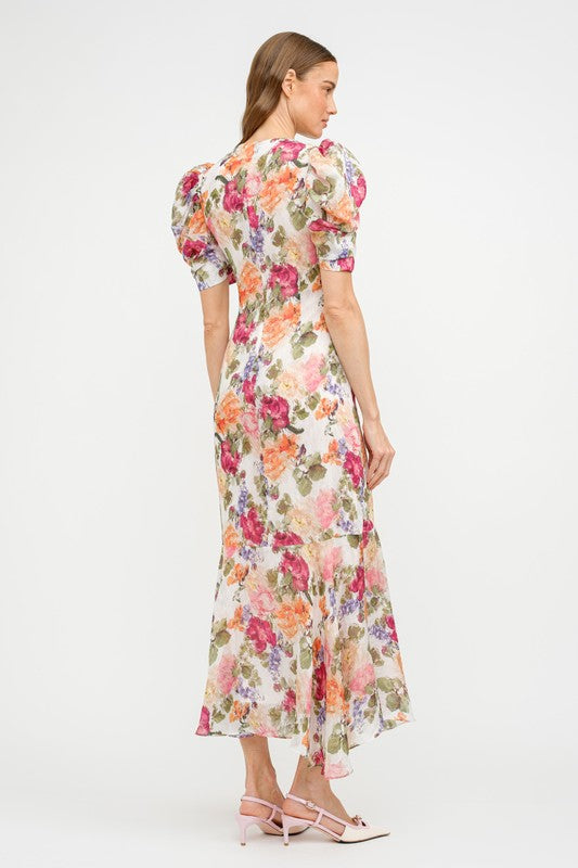 ROSINE FLORAL MIDI DRESS