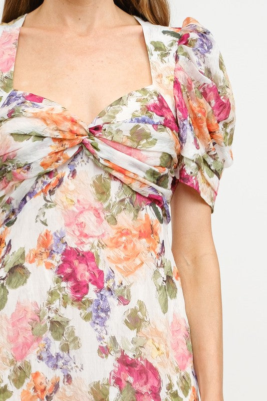 ROSINE FLORAL MIDI DRESS
