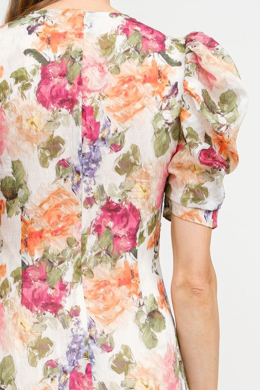ROSINE FLORAL MIDI DRESS