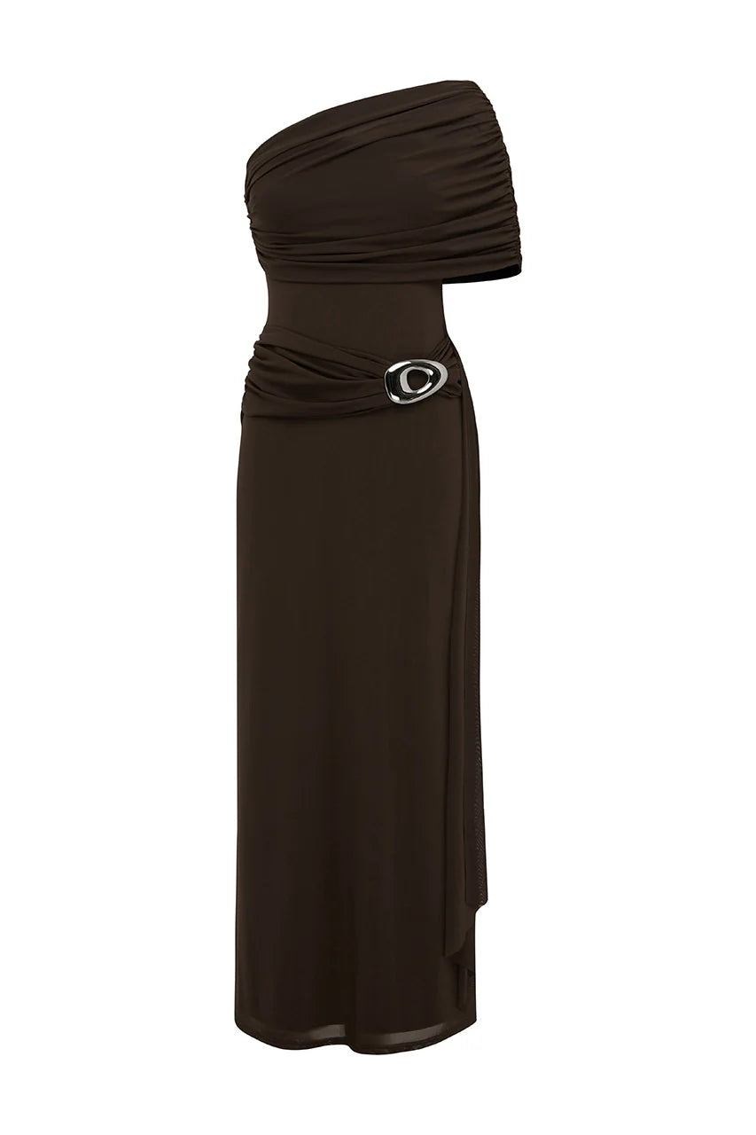 KASSI ONE SHOULDER MAXI DRESS