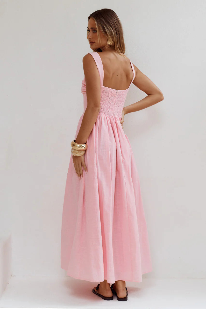 KIYO SQUARE NECK DRESS