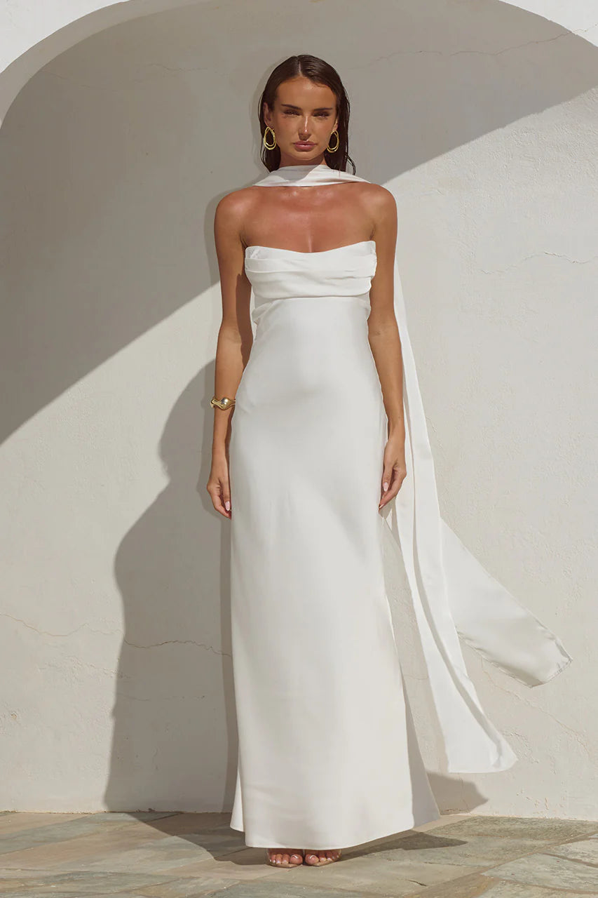 MADELEINE MAXI DRESS PEARL