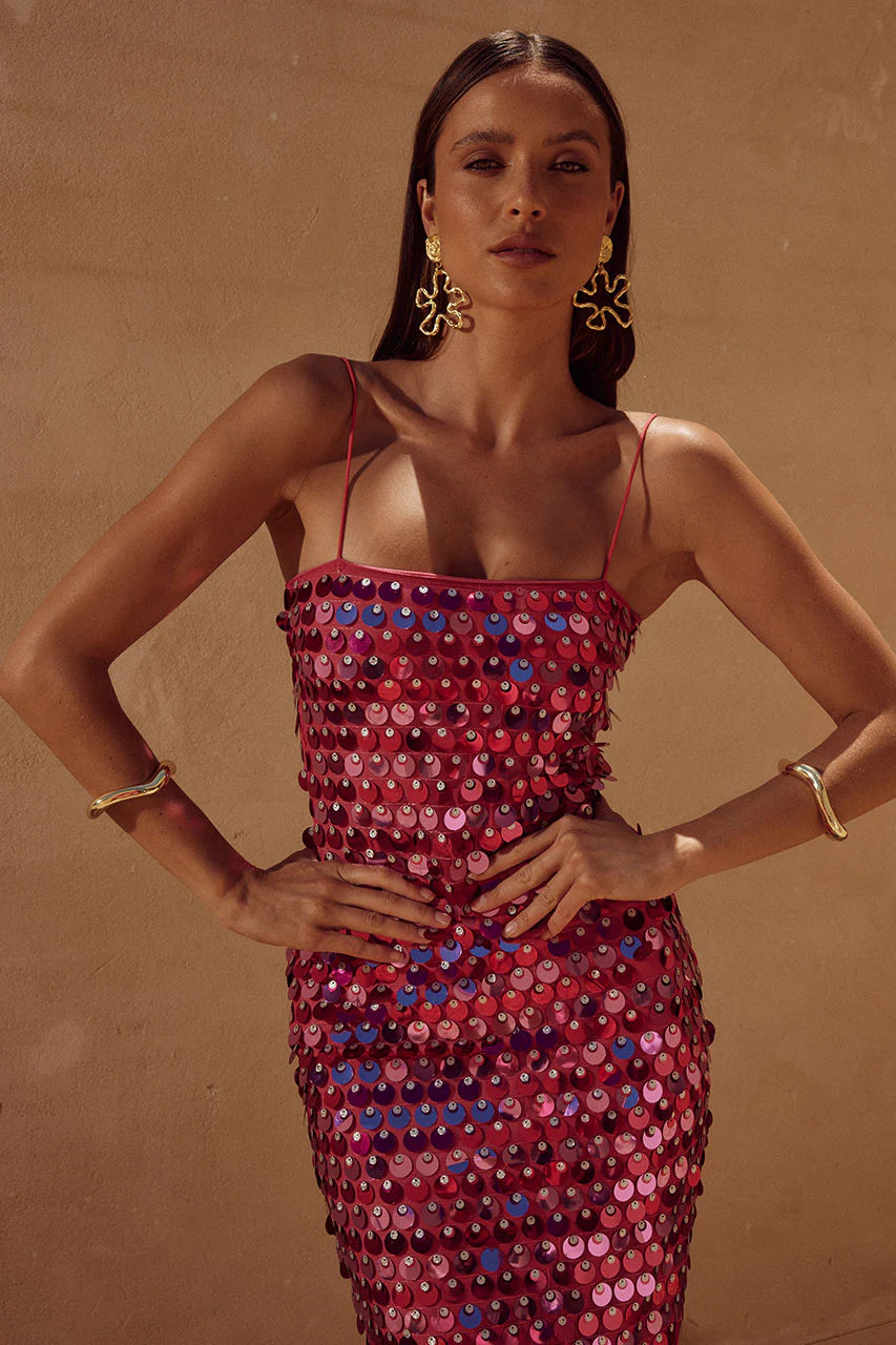 LACANZA SEQUINS DRESS.