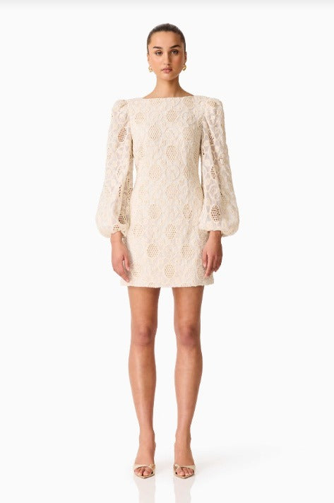 VESSIA LONG SLEEVE MINI DRESS