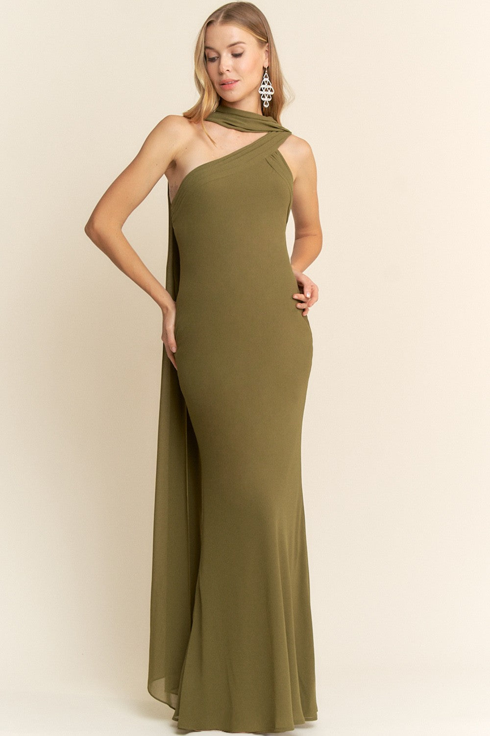 ANDREA GOWN OLIVE