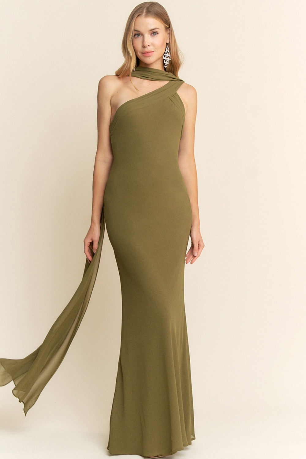 ANDREA GOWN OLIVE