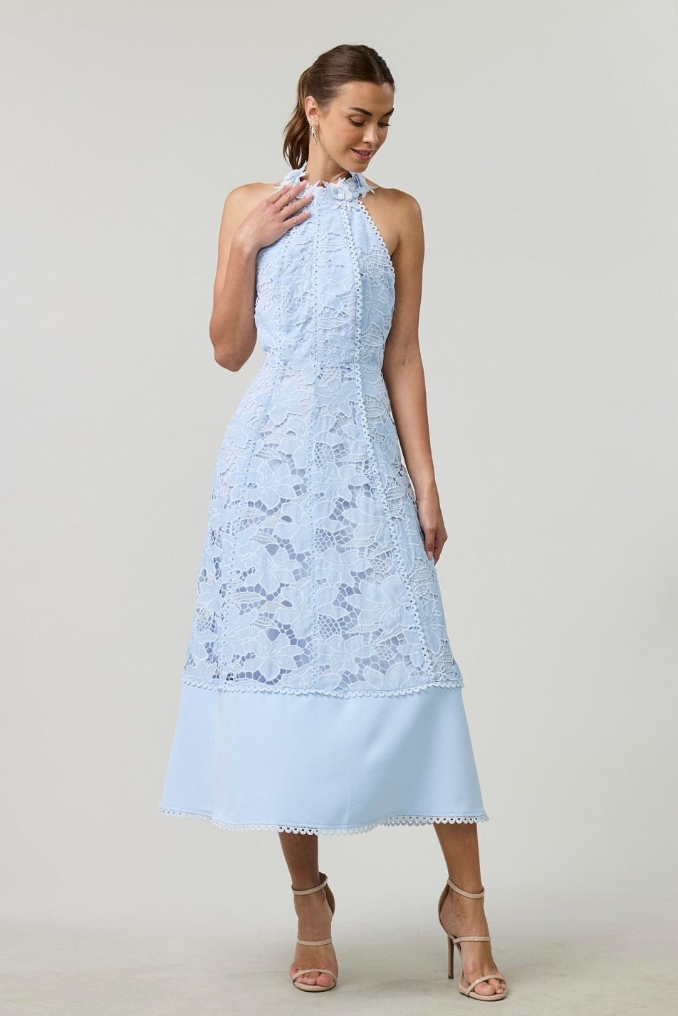 EUNICE MIDI DRESS BLUE
