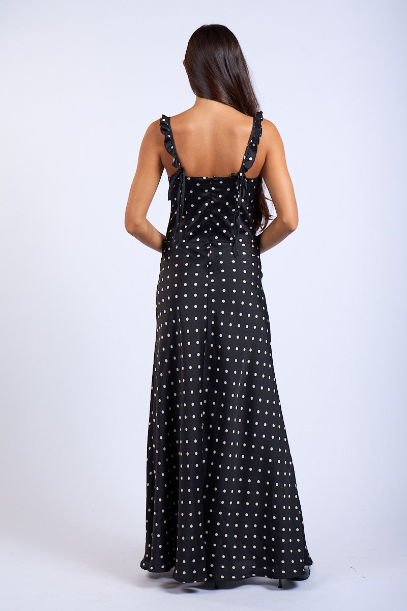NOVA POLKA DOT MAXI DRESS