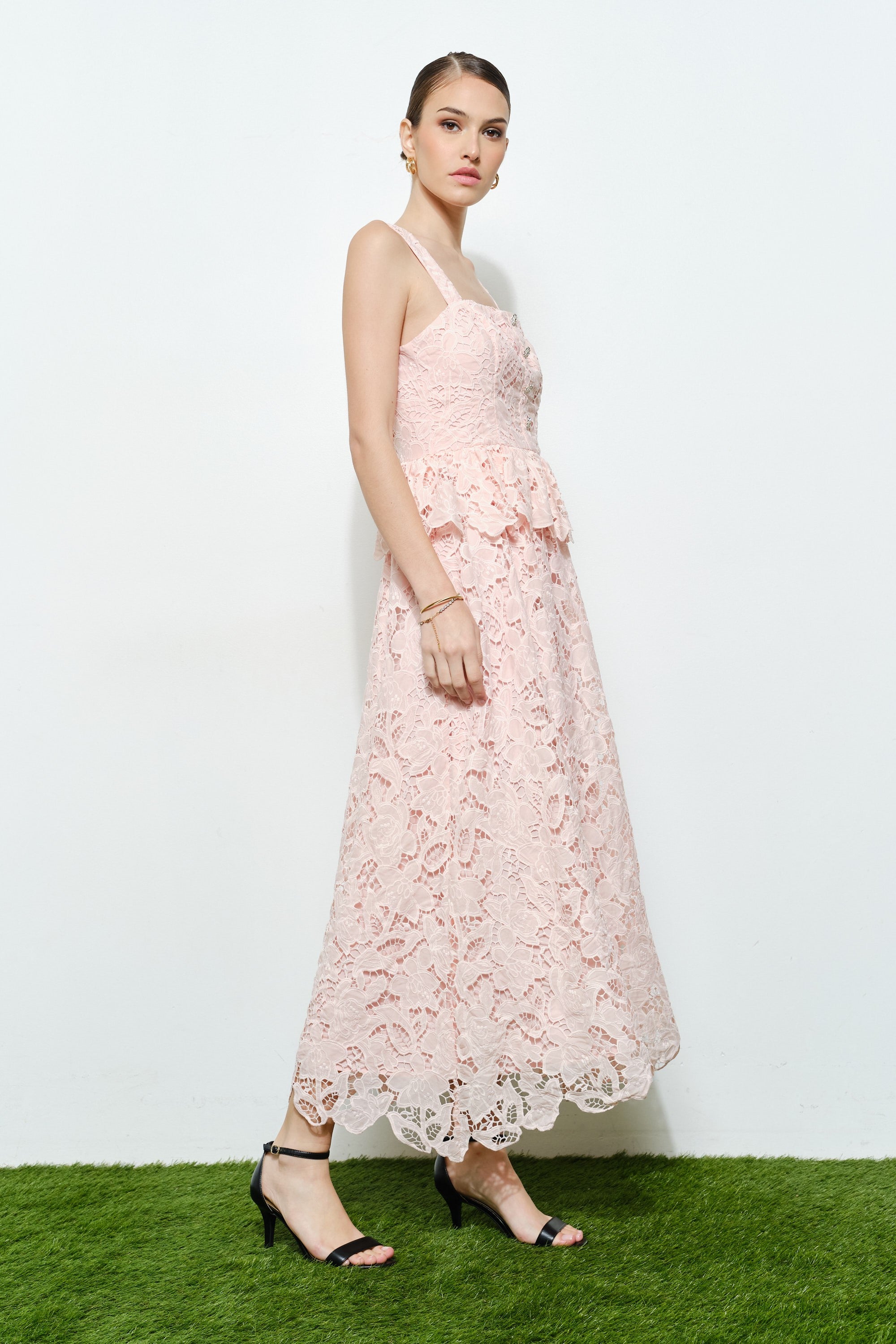 GINNY LACE MIDI DRESS