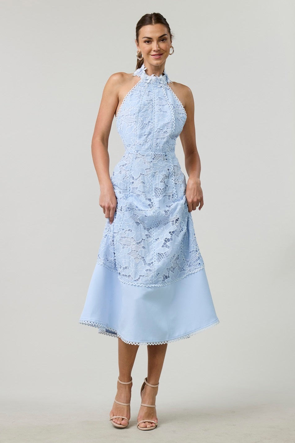 EUNICE MIDI DRESS BLUE