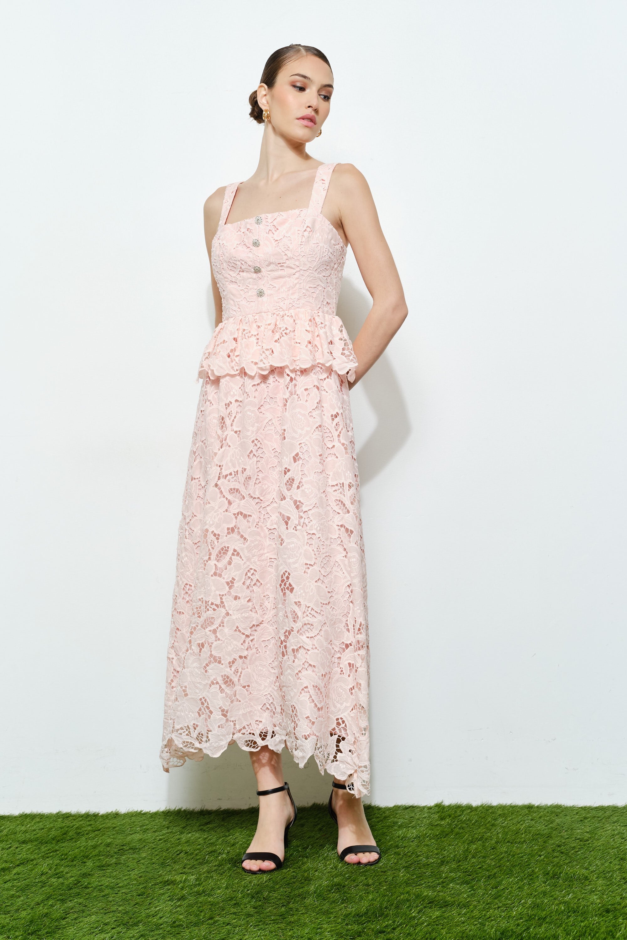 GINNY LACE MIDI DRESS